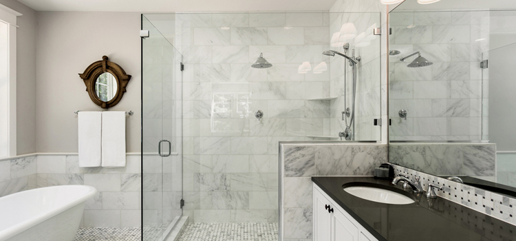 bathroom shower door installation in East Lake
