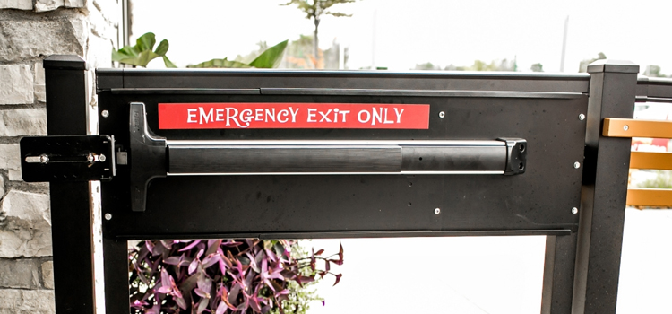 emergency push bar installation in East Lake